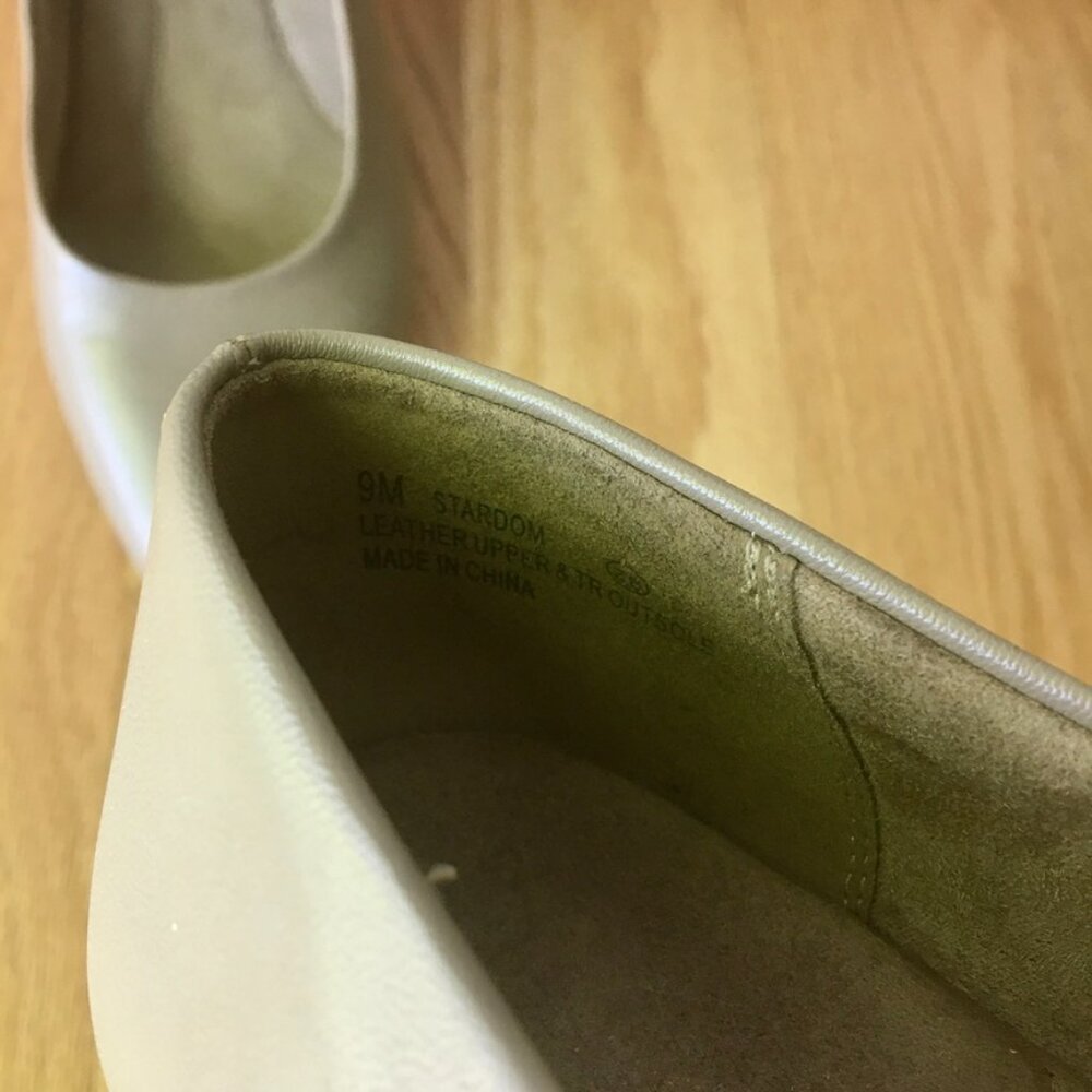 AEROSOLES Taupe Pointed-Toe Pumps - Picture 4 of 5